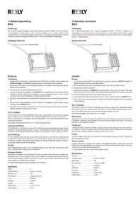 Notice Reely BS-4 Recepteur