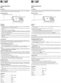 Notice Reely BS-3 Recepteur