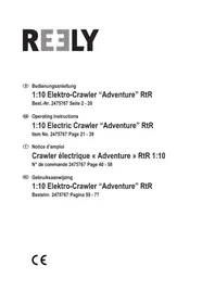 Notice Reely ADVENTURE Jouet radiocommandé