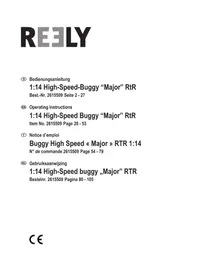 Notice Reely MAJOR Jouet radiocommandé