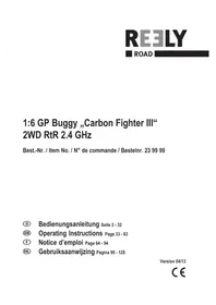 Notice Reely CARBON FIGHTER III Jouet radiocommandé