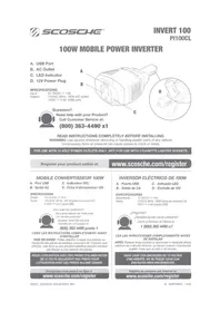 Notice Scosche INVERT 100 Batterie