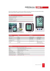 Notice Uni-T A25D Purificateur d'air