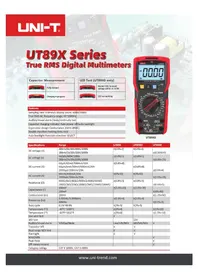 Notice Uni-T UT89XD Multimètre