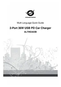 Notice CONCEPTRONIC ALTHEA03B Chargeur de piles