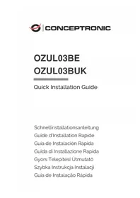 Notice CONCEPTRONIC OZUL03BE Chargeur téléphone portable