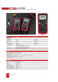 Notice Uni-T UT705 équipements de mesure