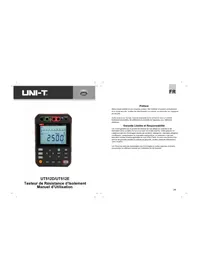 Notice Uni-T UT512E équipements de mesure