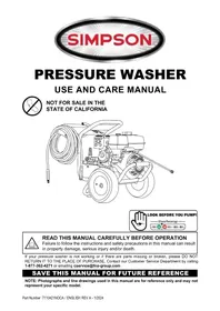Notice Simpson PRO SERIES PS61374 Nettoyeur haute pression