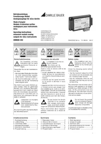 Notice Gossen Metrawatt EMMOD202 Non catégorisé