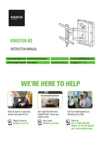 Notice SANUS VIWLF128-B2 Support mural