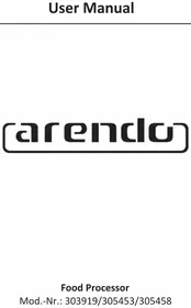 Notice Arendo 303919 Robot ménager