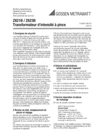 Notice Gossen Metrawatt Z821B Multimètre