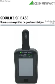 Notice Gossen Metrawatt SECULIFE SP BASE équipements de mesure