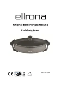 Notice Ellrona PROFI-PARTYPFANNE 61490 Appareil à fondue, raclette et wok