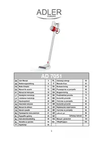 Notice ADLER AD 7051 Aspirateur