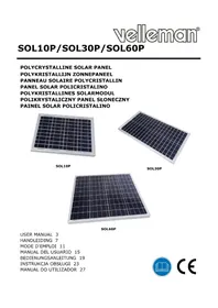 Notice VELLEMAN SOL10P Panneau solaire