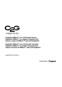 Notice C2G 29304 Extension audio/video