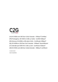 Notice C2G 29510 Extension audio/video