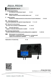 Notice Aqua Medic HEAT CONTROLLER DUO II Chauffage