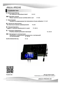 Notice Aqua Medic T CONTROLLER TWIN Thermomètre pour aliments