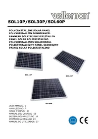 Notice VELLEMAN SOL60P Panneau solaire