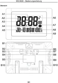 Notice Techno Line WS 8028 Horloge
