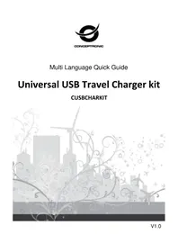 Notice CONCEPTRONIC CUSBCHARKIT Chargeur téléphone portable