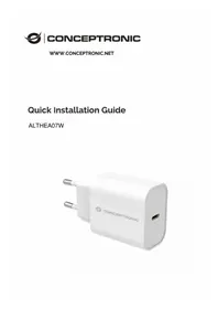 Notice CONCEPTRONIC ALTHEA07W Chargeur téléphone portable
