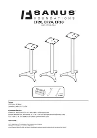 Notice SANUS EF28 Support des enceintes