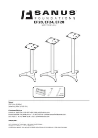 Notice SANUS EF20 Support des enceintes