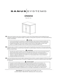 Notice SANUS CFAV34 Meuble TV