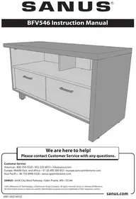 Notice SANUS BFV546 Meuble TV