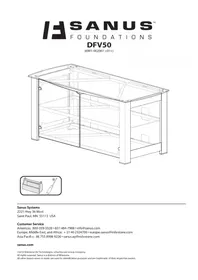 Notice SANUS DFV50 Meuble TV