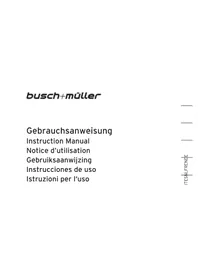 Notice Busch + Müller IQ-XS Éclairage