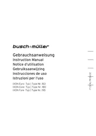 Notice Busch + Müller IXON EYRO Éclairage