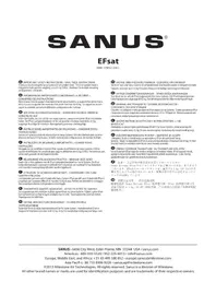 Notice SANUS EFSAT Support des enceintes