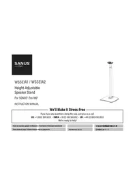 Notice SANUS WSSE1A1 Support des enceintes