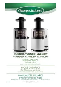 Notice OMEGA VSJ843RS Extracteur de jus