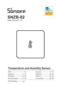 Notice Sonoff SNZB-02 Humidificateur