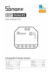 Notice Sonoff DUAL R3 Maison intelligente