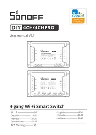 Notice Sonoff 4CHPROR3 Maison intelligente