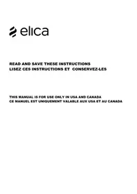 Notice ELICA EASY PRF0129429 Hotte