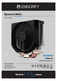 Notice ENDORFY SPARTAN 5 MAX Système de refroidissement de matériel informatique