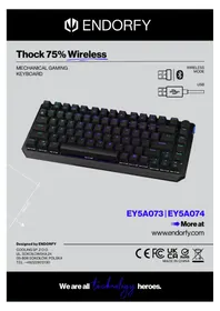 Notice ENDORFY THOCK 75% WIRELESS Clavier