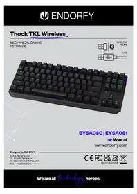 Notice ENDORFY THOCK TKL WIRELESS Clavier
