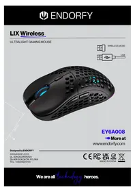 Notice ENDORFY LIX WIRELESS Souris