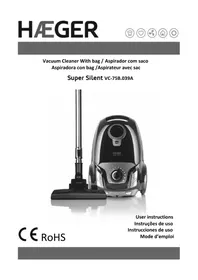Notice Haeger SUPER SILENT VC-75B.039A Aspirateur