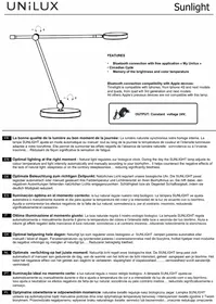 Notice Unilux SUNLIGHT Lampe