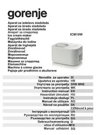 Notice GORENJE ICM10W Machine à glace